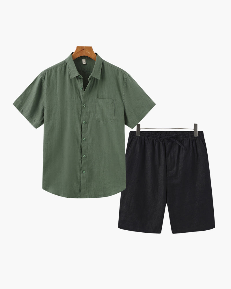 Combinaison en lin (short)