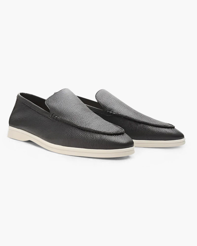 Mocassins en cuir de vachette