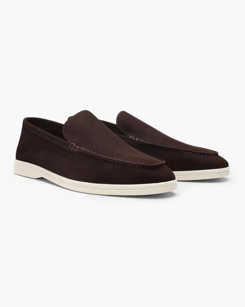 Mocassins en cuir de vachette