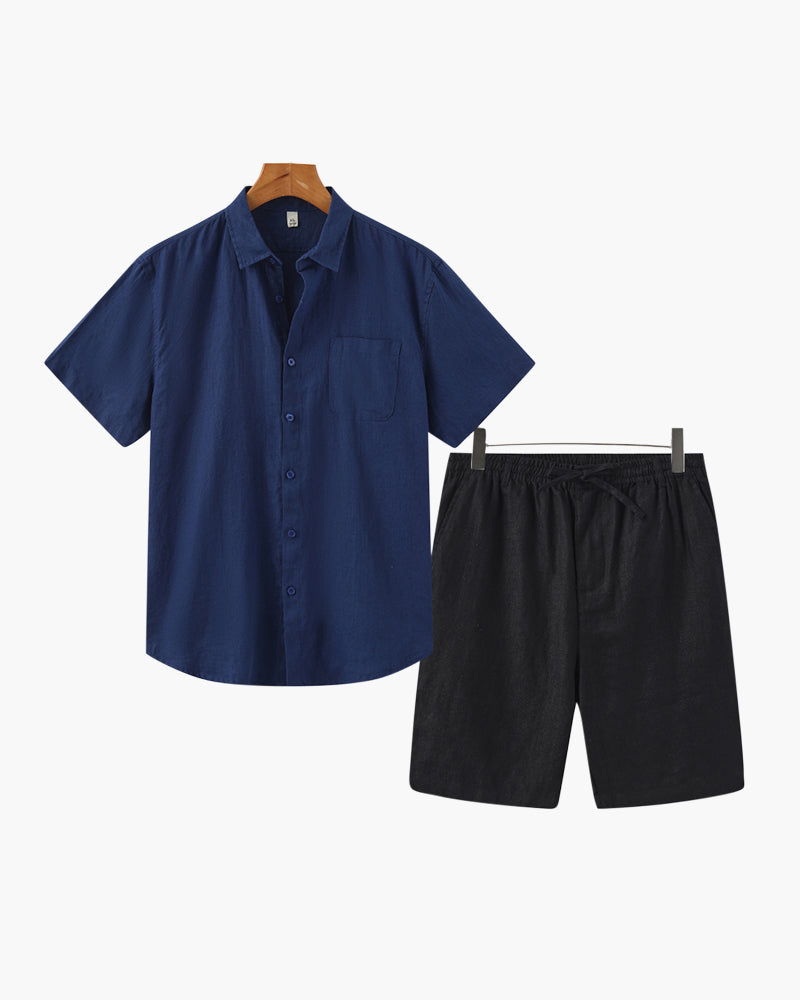 Combinaison en lin (short)