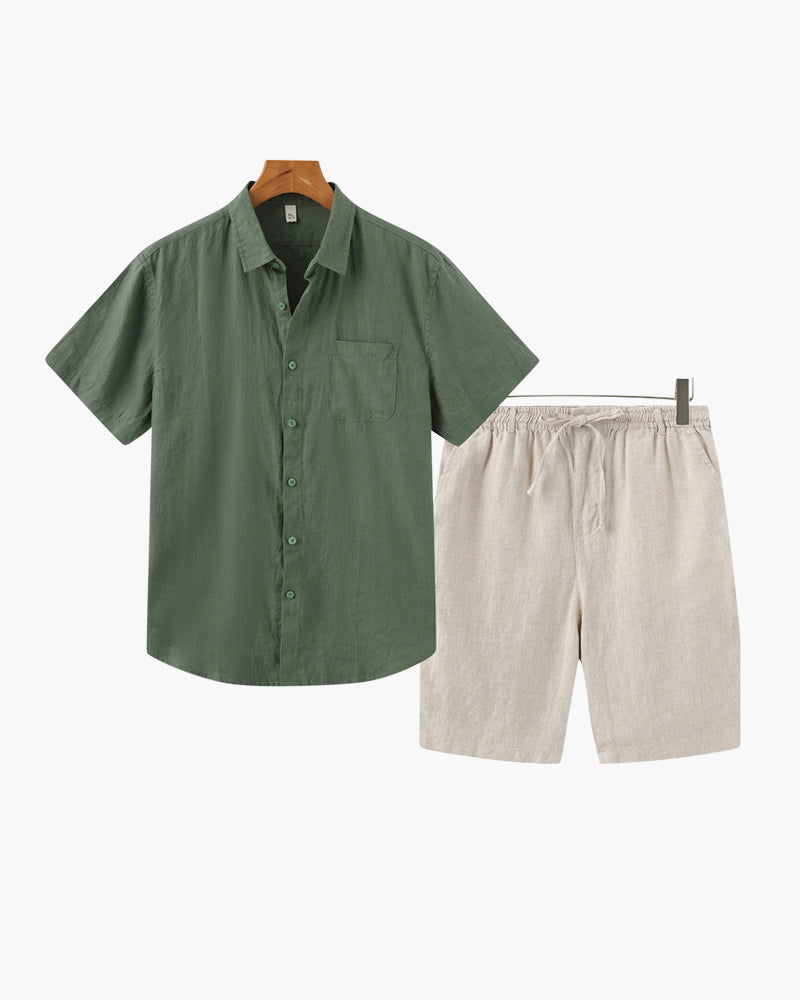 Combinaison en lin (short)