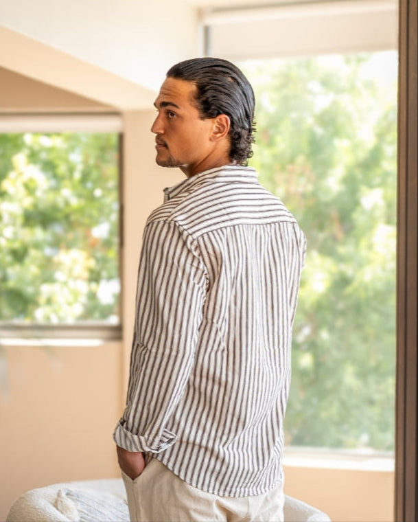 Chemise rayée pour homme