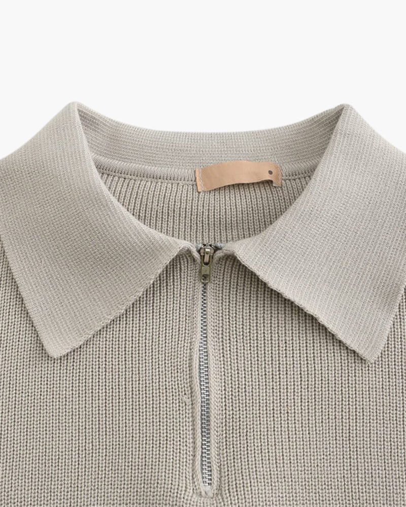 Pull demi-zip Cesare