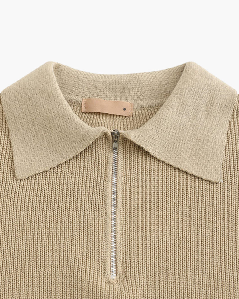 Pull demi-zip Cesare