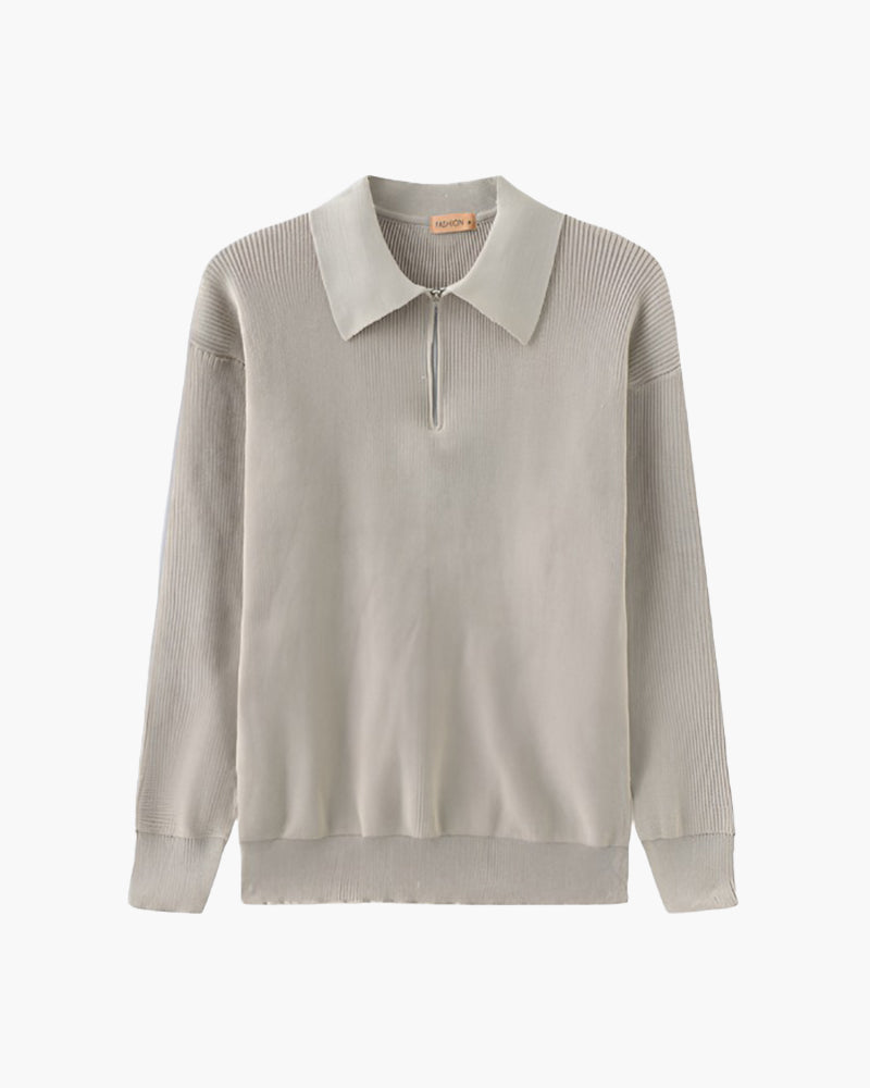 Pull demi-zip Cesare