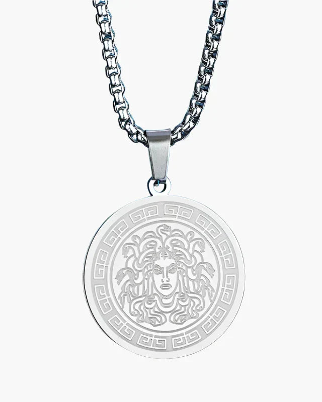 Longue chaîne Medusa (or et argent)