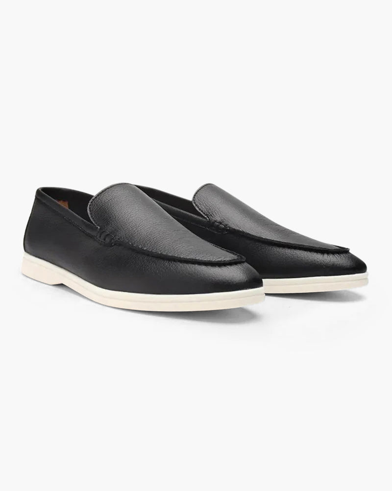 Mocassins en cuir de vachette