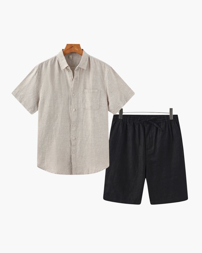 Combinaison en lin (short)