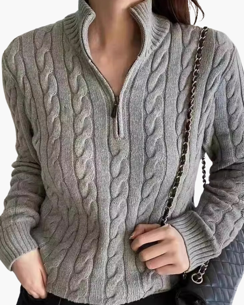 Pull demi-zip Verbier pour femme